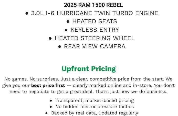 ram ram 1500 2025 1C6SRFLP3SN586233 image ram ram 1500 2025 1C6SRFLP3SN586233 image